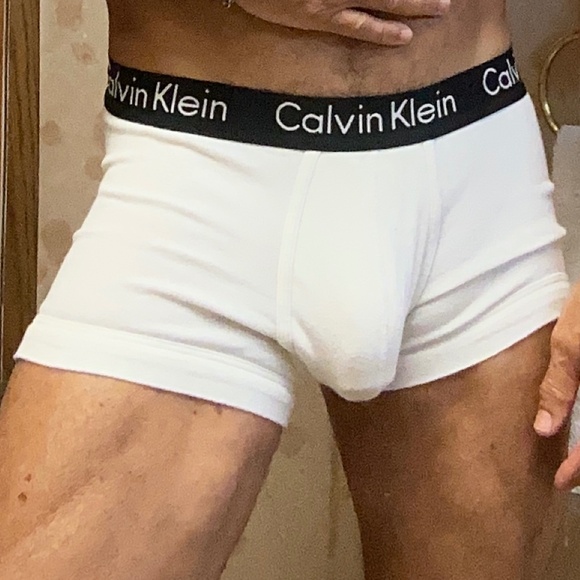Calvin Klein Underwear Other - Calvin Klein, white trunks with black waist band, medium